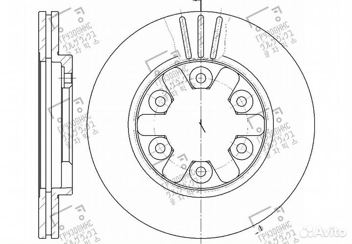 Диск тормозной, gbrake (Япония) GR-02560
