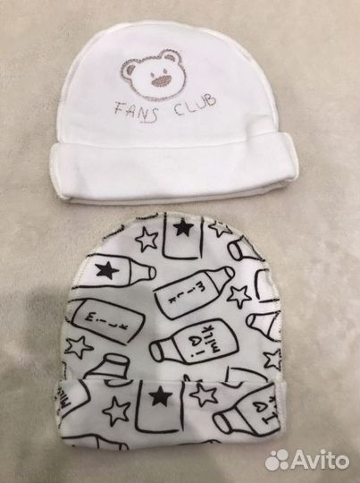 Чепчики и шапочки детские