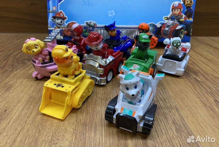 Щенячий патруль щенки на машинках 9 в 1