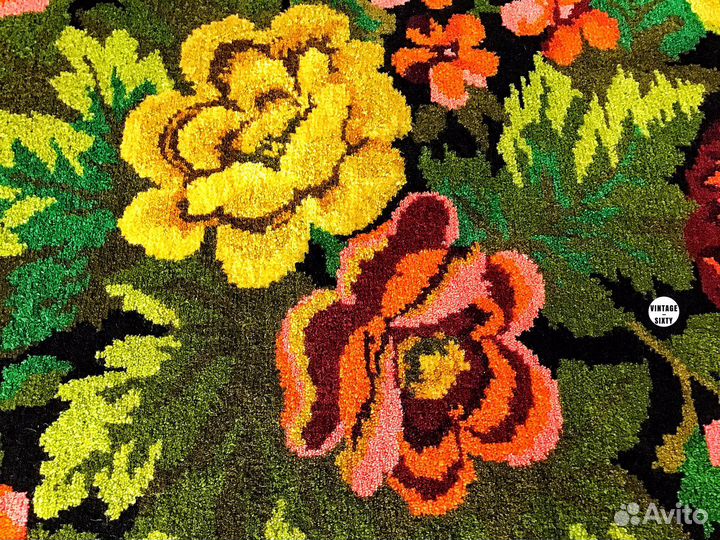 Ковер сибирский шерстяной ручной работы 50-60-е г
