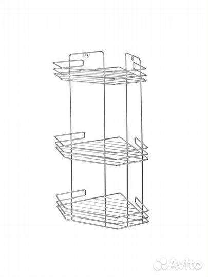 Полка для ванной угловая 3-х секционная (20,5*20,5