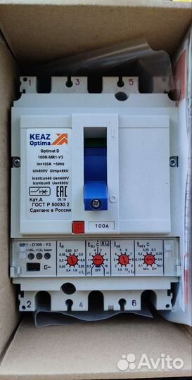 Выключатель автоматический кэаз Optimat D