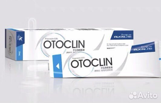 Ушные капли отоклин для кошек и собак