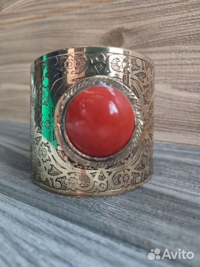 Браслет из латуни с рисунком