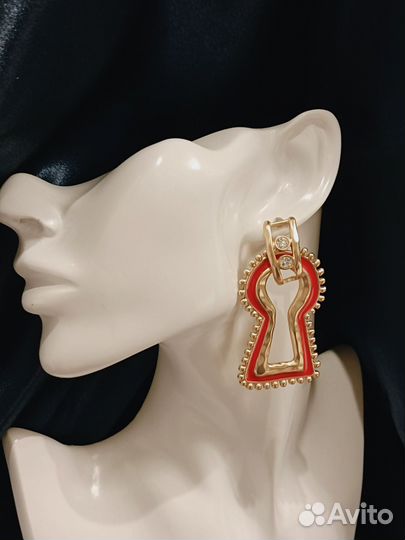 Серьги Schiaparelli подиумные акцентные, крупные