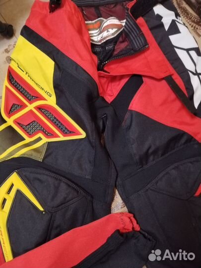 Мотоштаны fly racing + мото наколенники (s/m)