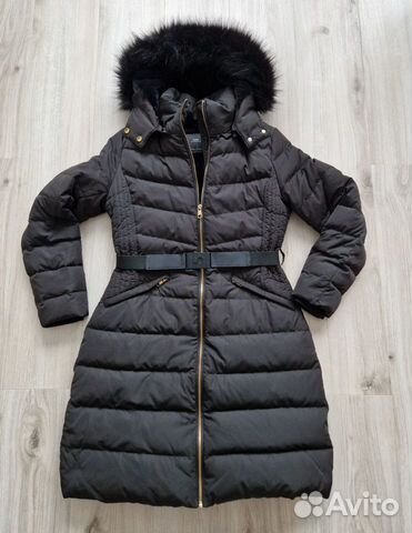 Пальто женское зимнее zara размер М,L