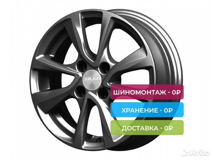 R14 4x100 5,5J ET45 D67,1 Скад Ницца Графит