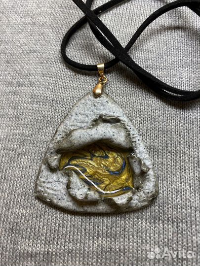 Колье из полимерной глины