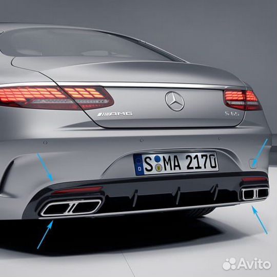 Диффузор S63 на Mercedes-Benz C217 S Coupe