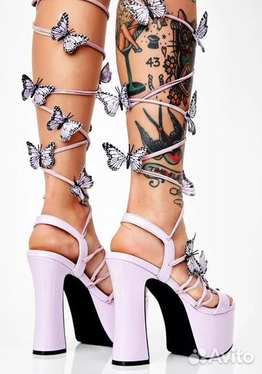 Босоножки с лентами sugar thrillz dollskill bratz