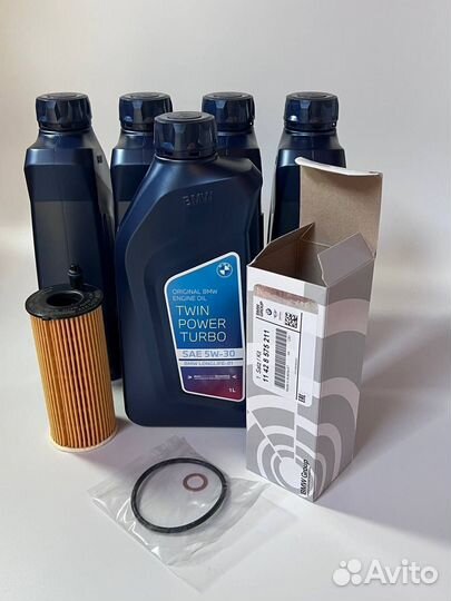 Комплект то BMW масло LL01/5Л + 11428575211