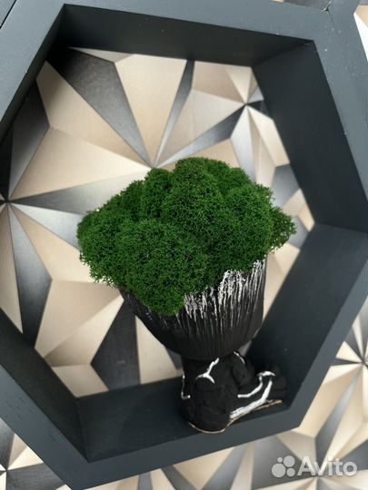 Декор для дома с мхом грошок малыш грут