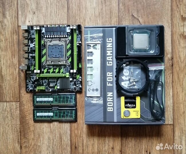 Комплект Xeon E5 2670v2(20 потоков) +X79 +16Gb