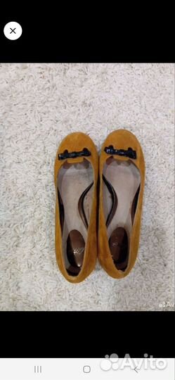 Туфли замшевые,натуральная кожа37р.Новые