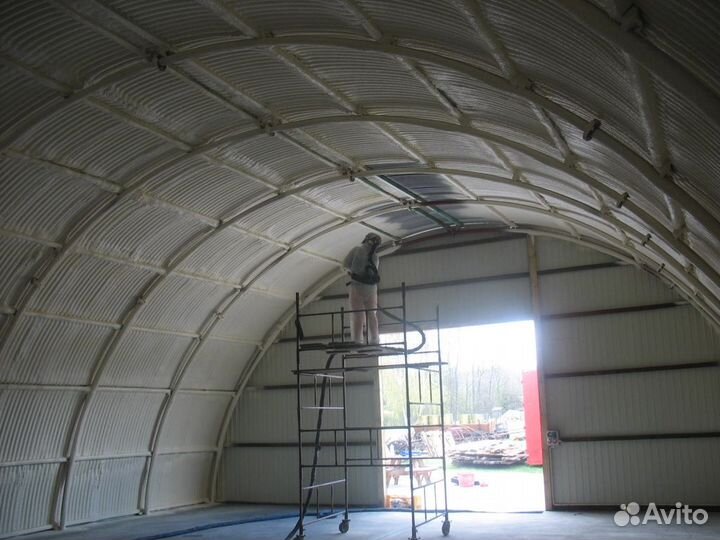 Утепление пенополиуретаном производственных помеще