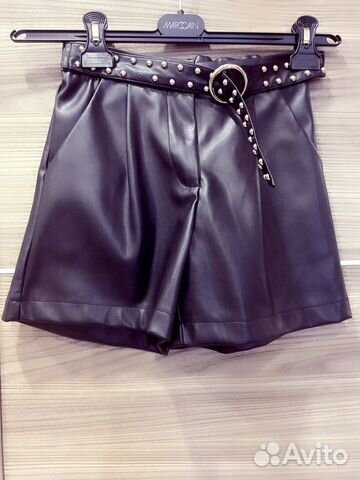 Шорты экокожа для девочки
