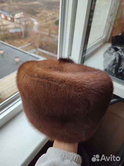 Шапка норковая женская 58