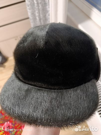 Мужская зимняя кепка из нерпы