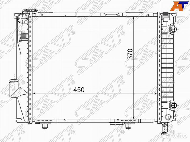 Радиатор mercedes E-class W124 2.6/2.8/3.0/3.2/3.6