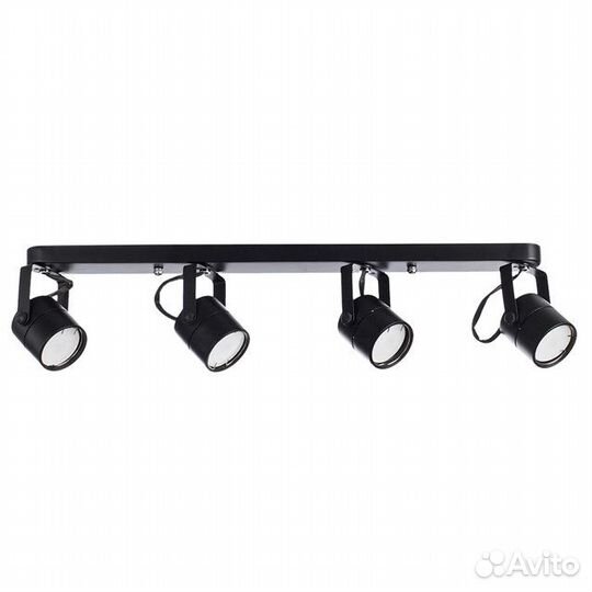 Спот arte lamp Mizar GU10 4х50Вт металл черный