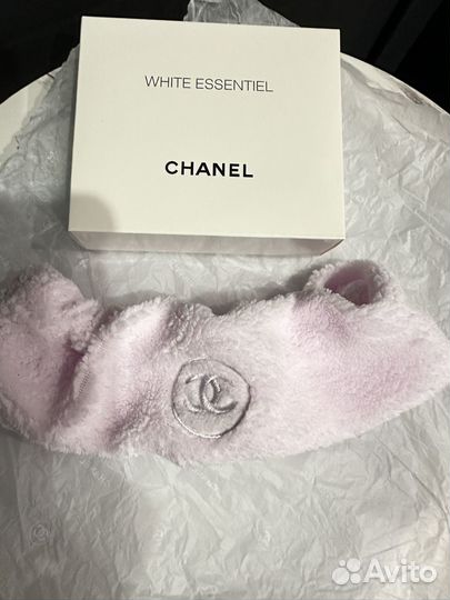 Махровая повязка на голову Chanel