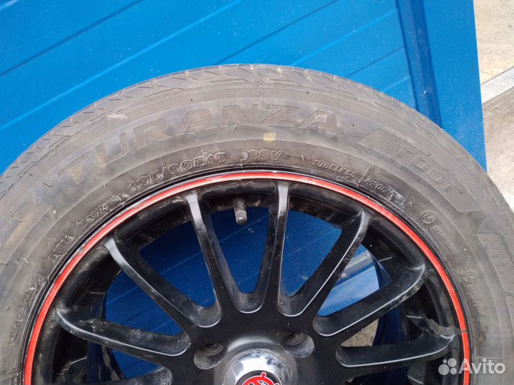 R15 Bridgestone Turanza T001 195/60, PCD 4x114.3 DIA 67.1