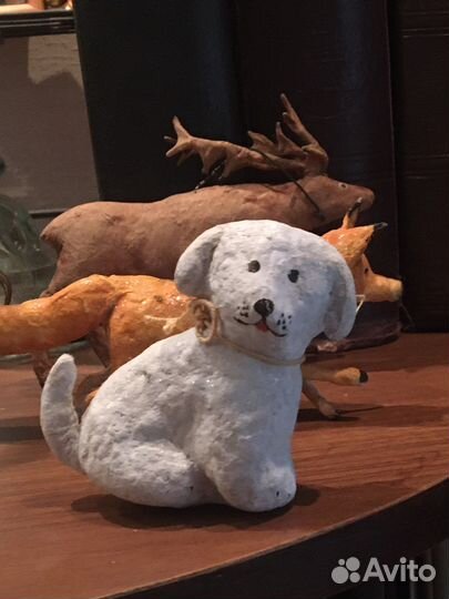 Ёлочная игрушка СССР. Собачка 1938-40 гг