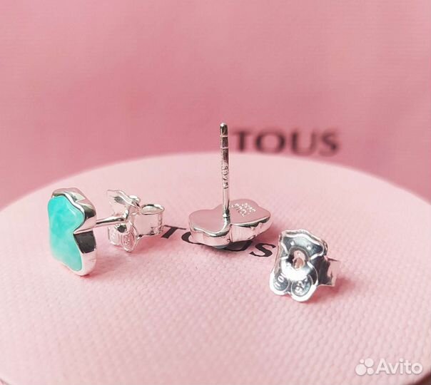 Серьги Tous амазонит
