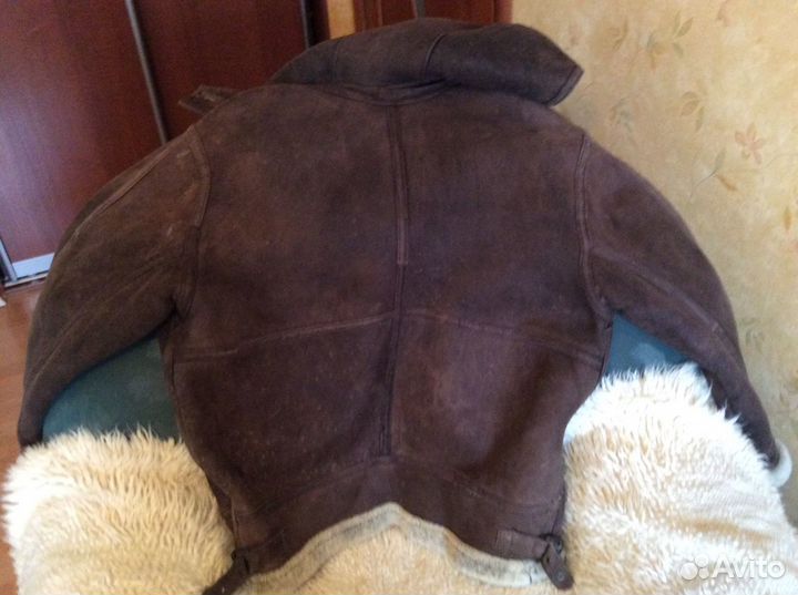 Дубленая куртка «Пилот» karizma с капюшоном