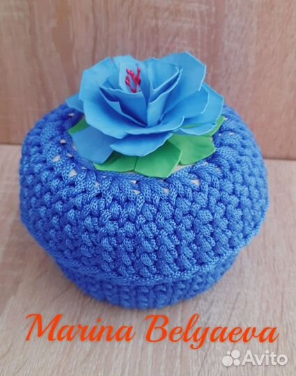 Шкатулки вязаные