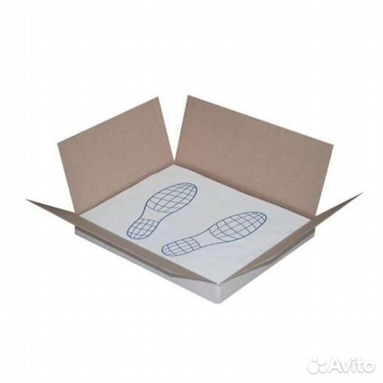 Коврики бумажные защитные «следы ног» 420х520мм