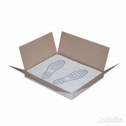 Коврики бумажные защитные «следы ног» 420х520мм