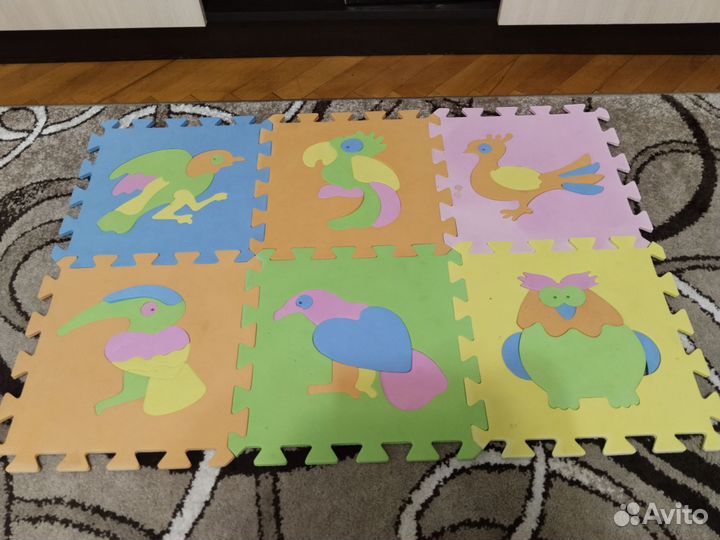 Коврик пазл+конструктор