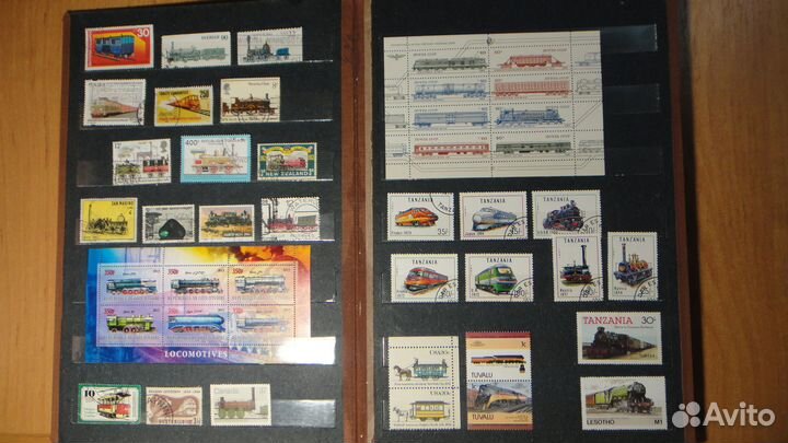 Марки. Железная дорога. Набор