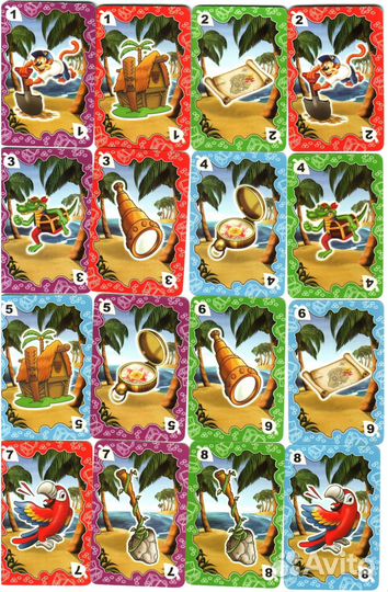 18 светящихся в темноте игровых карт Coco Pops