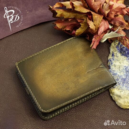 Кошелек, портмоне, бумажник ручная работа. Кожа