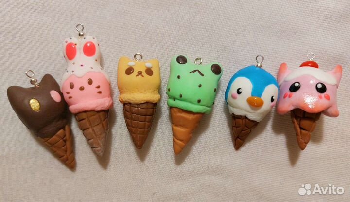 Брелки из полимерной глины