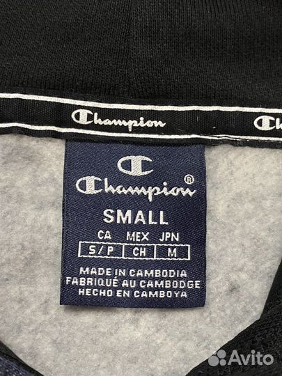 Новое утеплённое худи Champion с лентами размер S