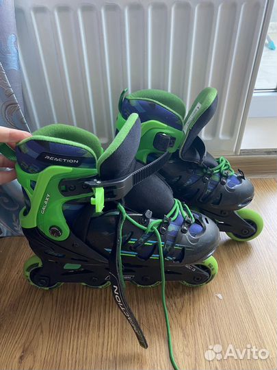 Коньки роликовые детские раздвижные Reaction