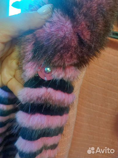 Пальто норковое на кашемире