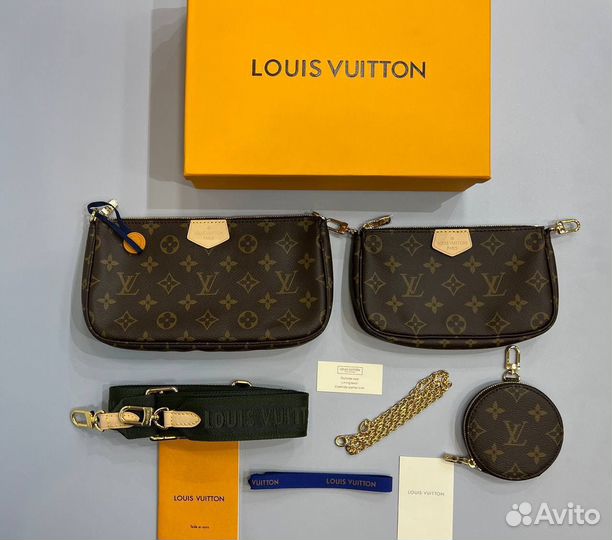 Сумка louis vuitton multi pochette премиум