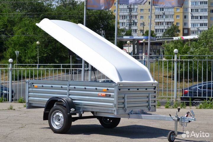 Прицеп легковой с крышкой 2,45х1,23х0,67мзса817701