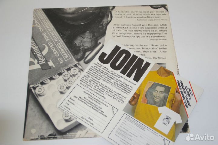 Пластинки Alice Cooper Warner original US