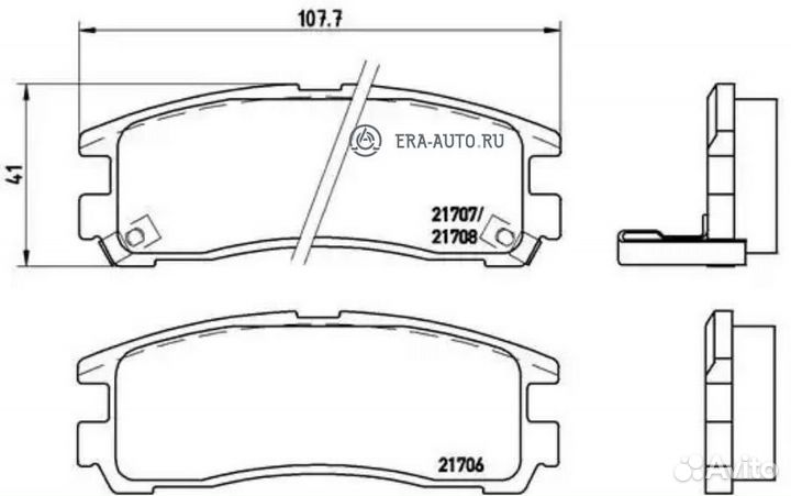 Brembo P54012 Колодки торм.зад