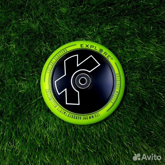 Колесо для трюкового самоката 120 мм (AL) лайм