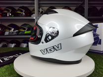 Интегральный шлем для мотоцикла. Белый перламутр