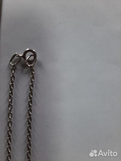 Серебряная цепочка с крестиком