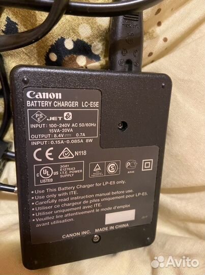 Зарядное устройство на canon LC- E5E