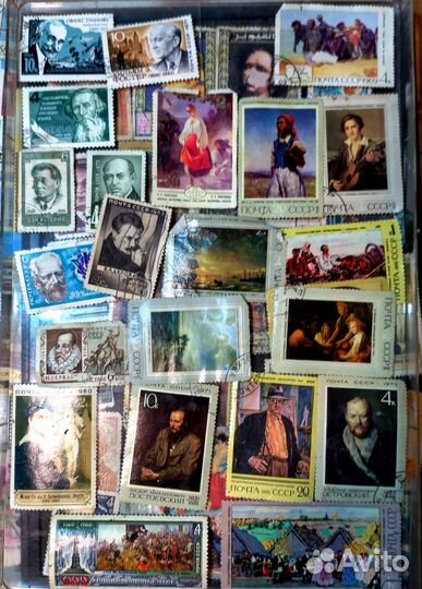 Коллекция почтовых марок из 70-х годов прошлого ве